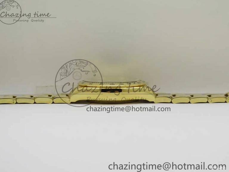 KKF Steel YG Dial Best 904L Edition 1:1 Green Bracelet YG Daytona on A7750 0410